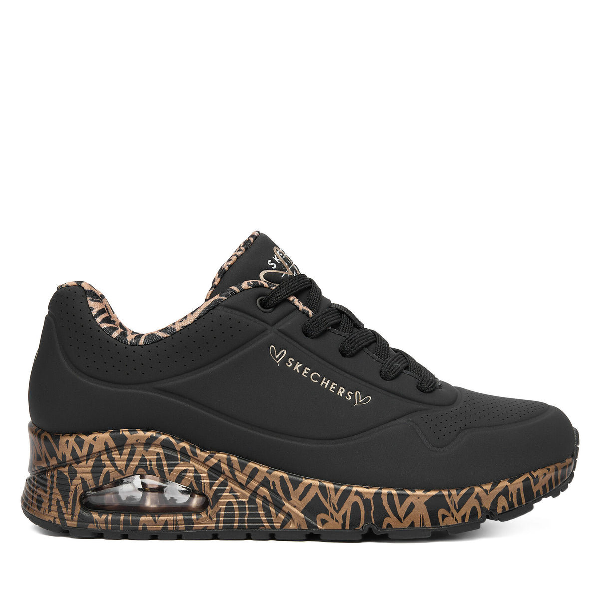 Skechers Сникърси Uno 155506/BKRG Черен