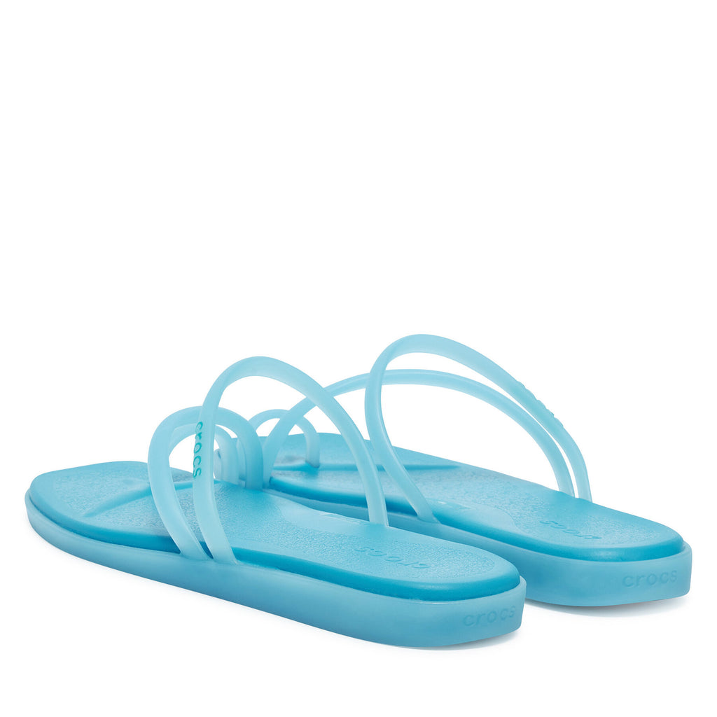 Crocs Джапанки Miami Frosted Toe Loop 211253 Син
