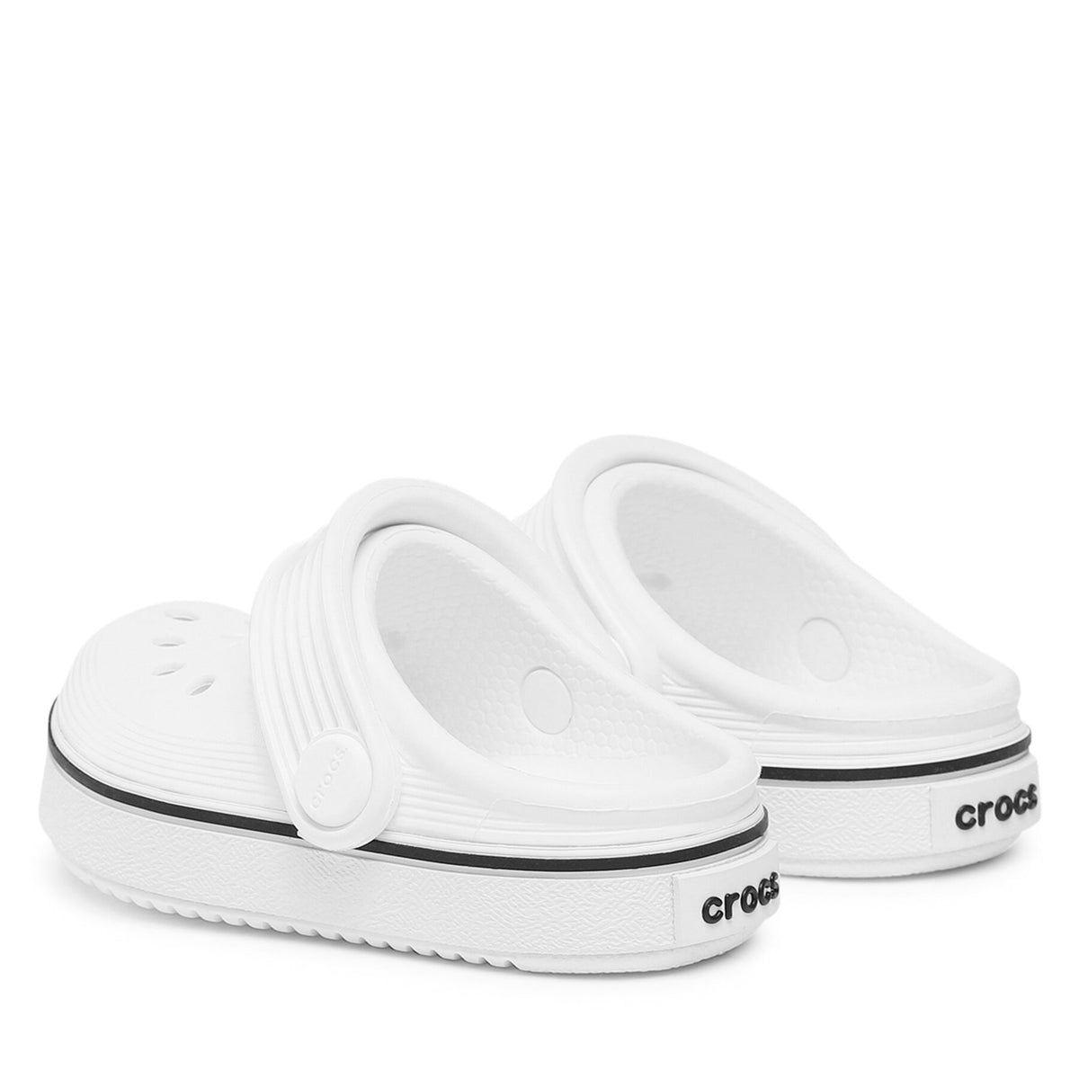 Crocs Чехли Crocs Crocband Clean Clog T 208479 Бял