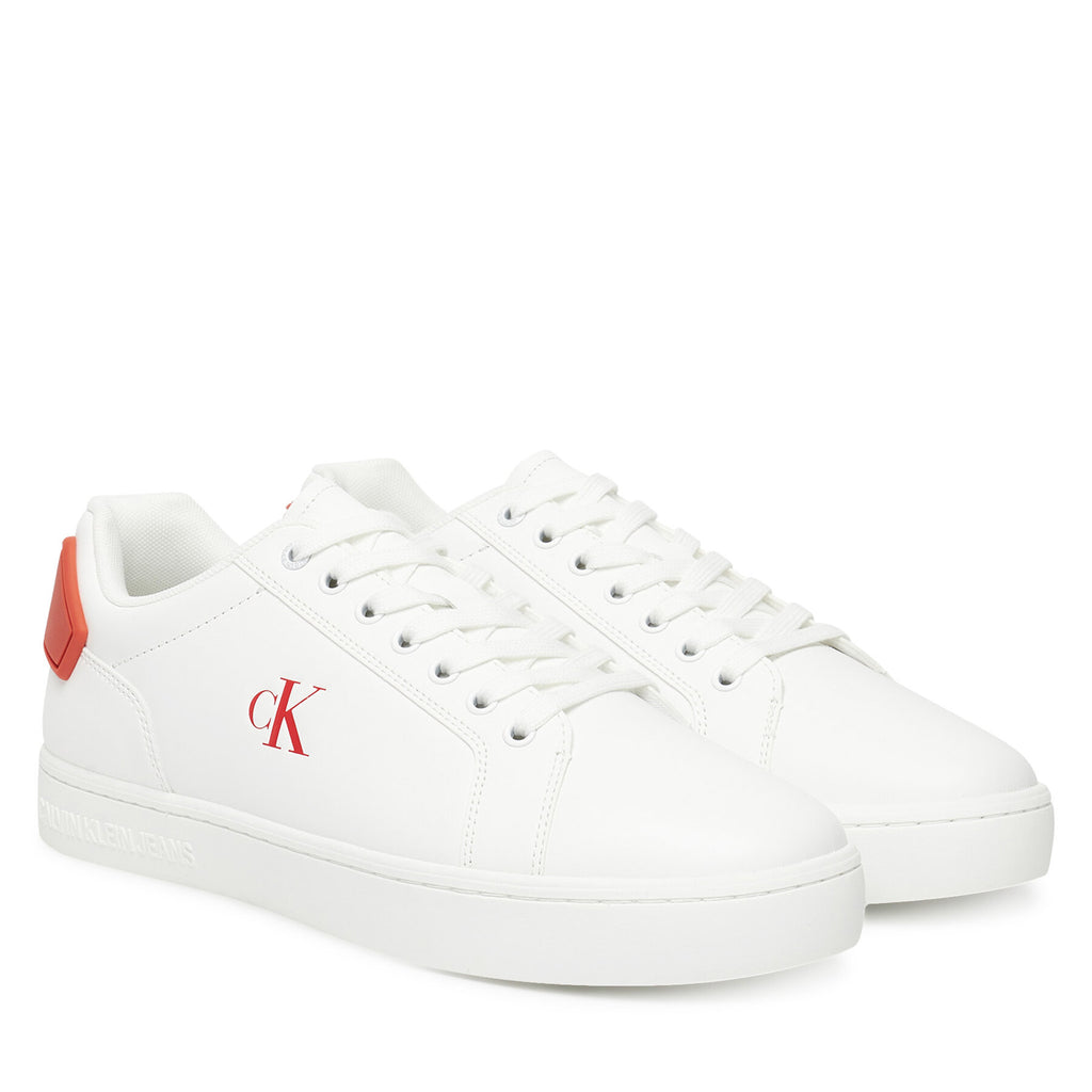 Calvin Klein Jeans Сникърси Classic Cupsole Ru Patch Lth YM0YM01297 Бял