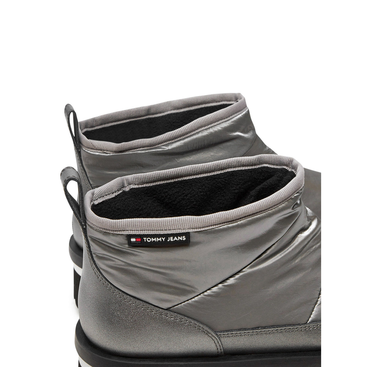 Tommy Jeans Апрески Tjw Nylon Flatform Boot Wl EN0EN02689 Сребрист