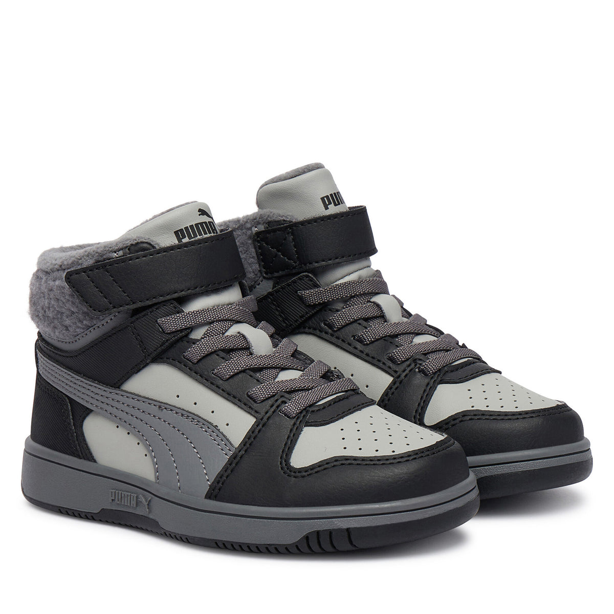 Puma Сникърси Rebound Slam Mid Cozy Ac+Ps 407729 Сив