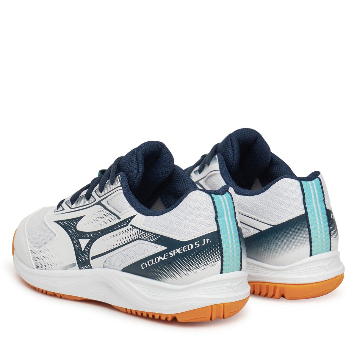 Mizuno Обувки за зала Cyclone Speed 5 JR V1GD251157 Бял