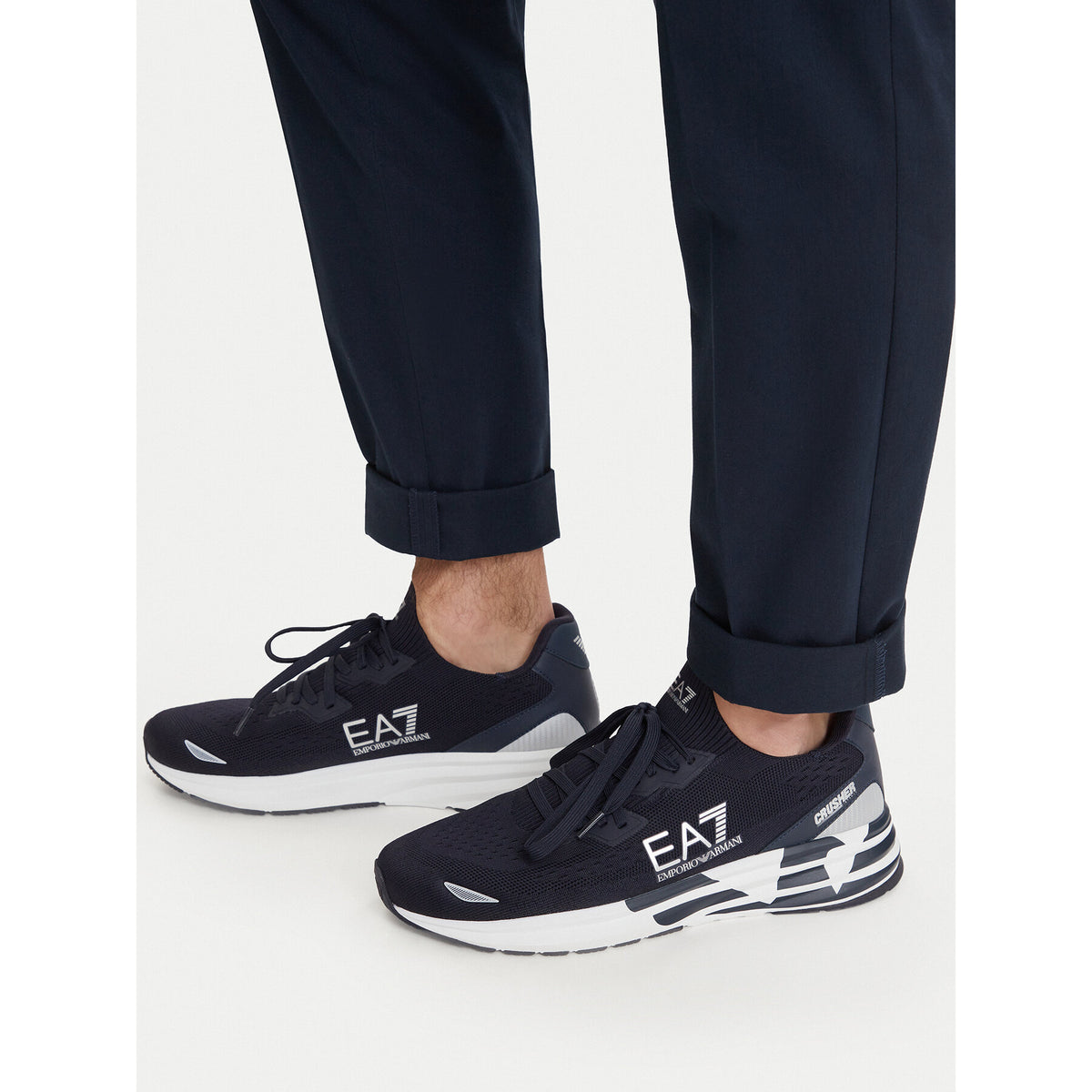 EA7 Emporio Armani Сникърси 7X000652 AF18639 MB302 Черен