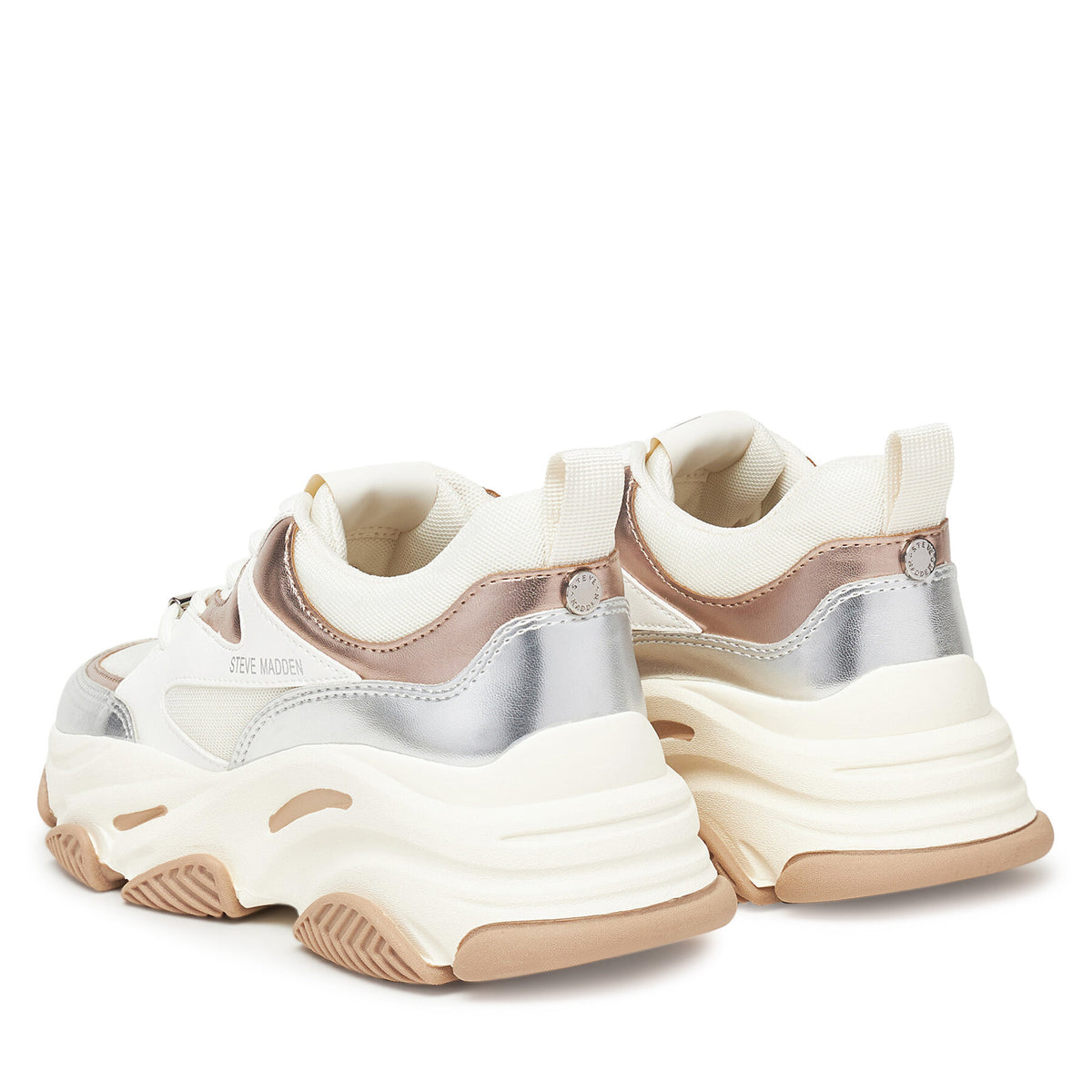Steve Madden Сникърси Progressive SM19000096 Кремав