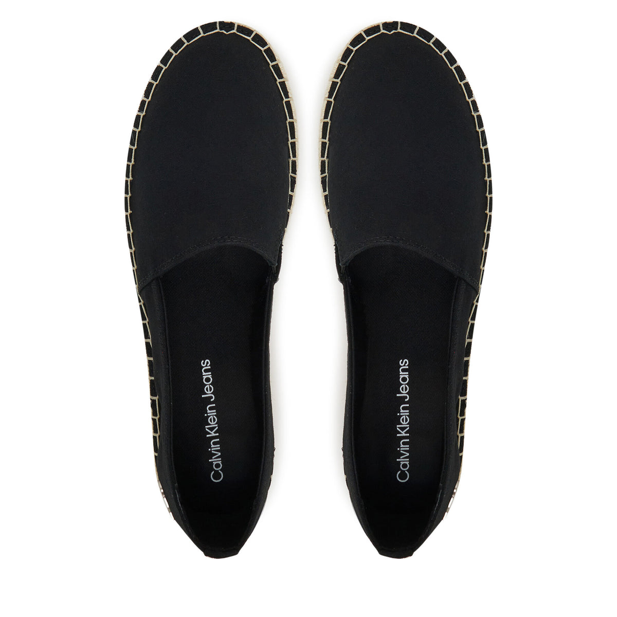 Calvin Klein Jeans Еспадрили Flatform Esdparille Mg/Hdw YW0YW01737 Черен