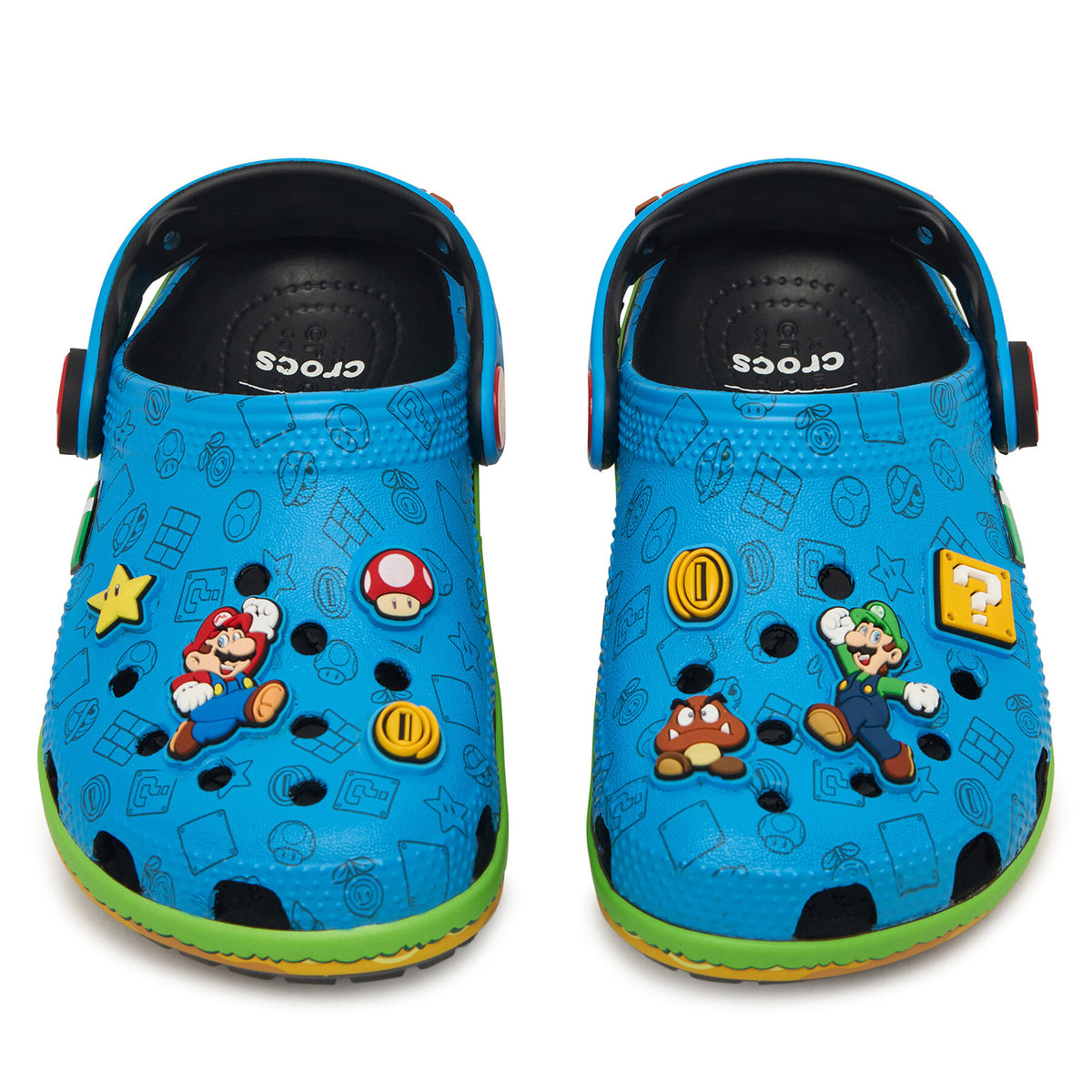 Crocs Чехли Super Mario Core Classic Clog Kids 212140 Цветен