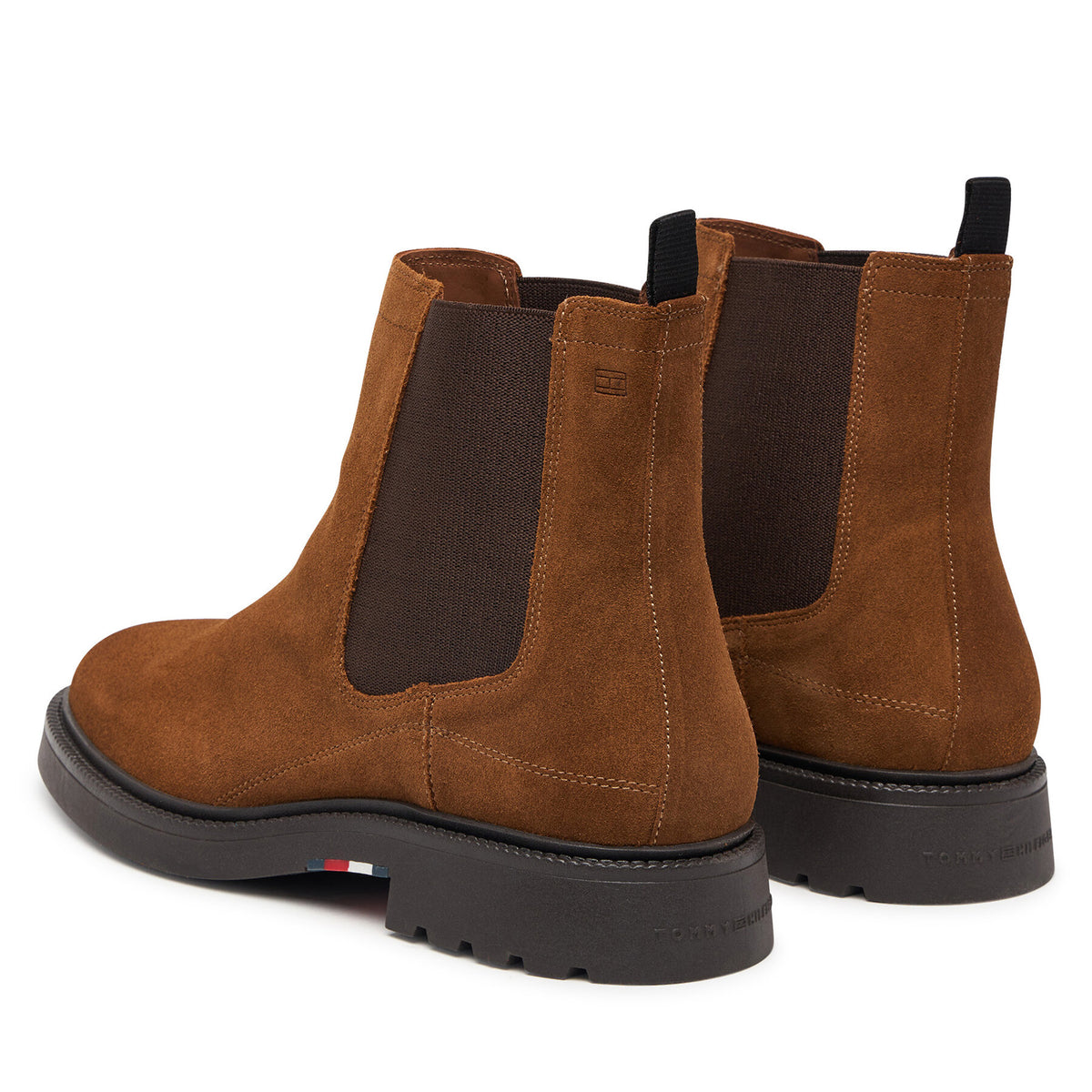 Tommy Hilfiger Боти тип челси Corporate Casual Suede Chelsea FM0FM05952 Кафяв