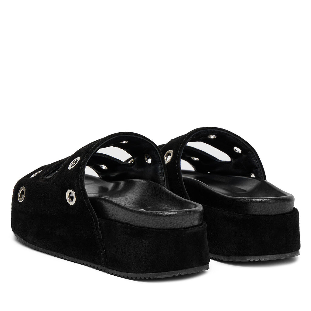 Inuikii Чехли Suede Studs 70103-153 Черен