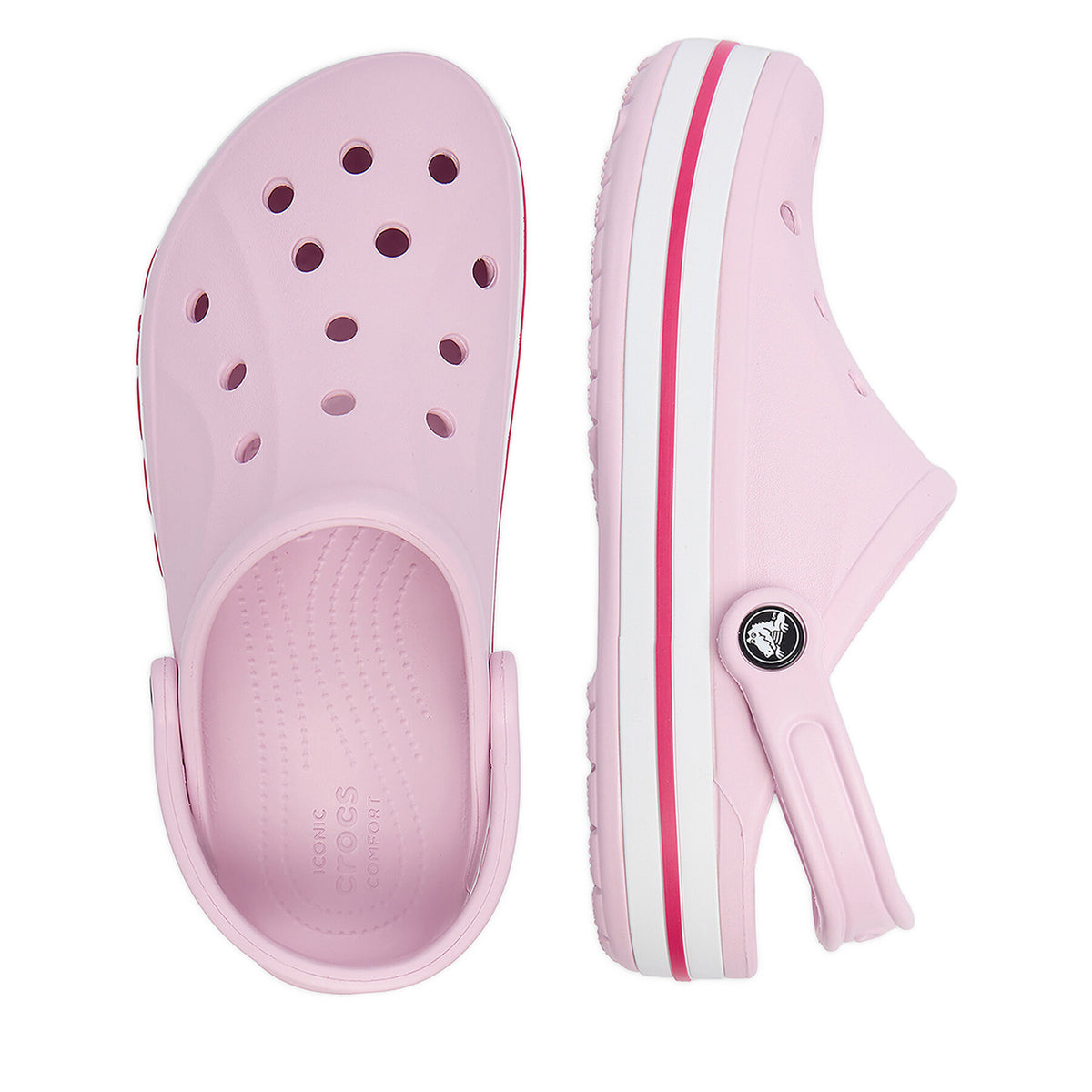 Crocs Чехли Bayaband Clog 205089-6TG Светлорозов