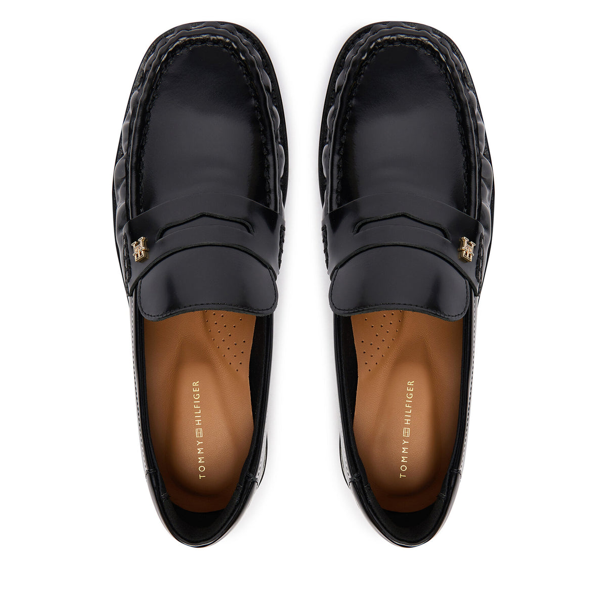 Tommy Hilfiger Мокасини Square Toe Abrasivato FW0FW08825 Черен