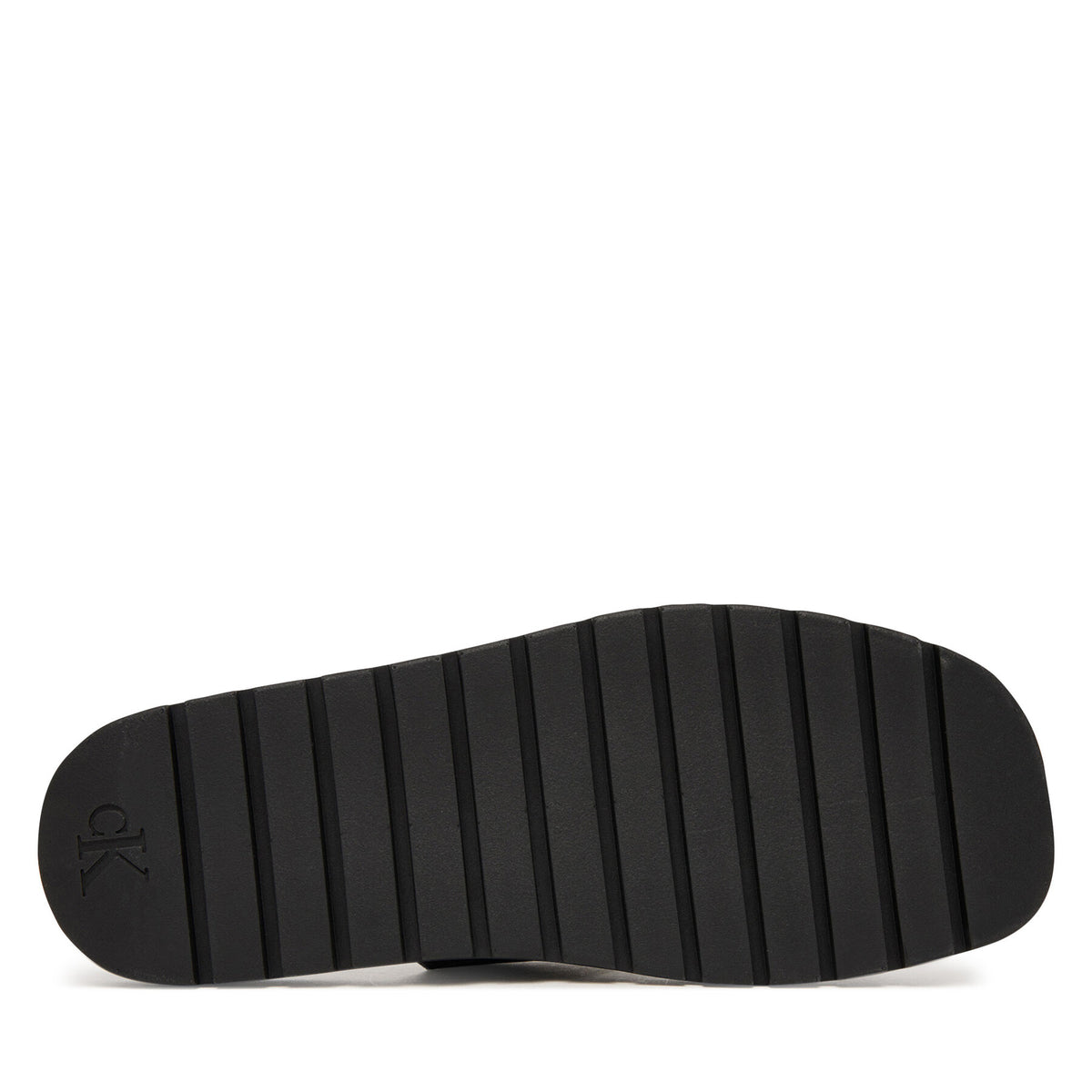 Calvin Klein Чехли Sq Molded Sandal Db Lth HM0HM02234 Черен