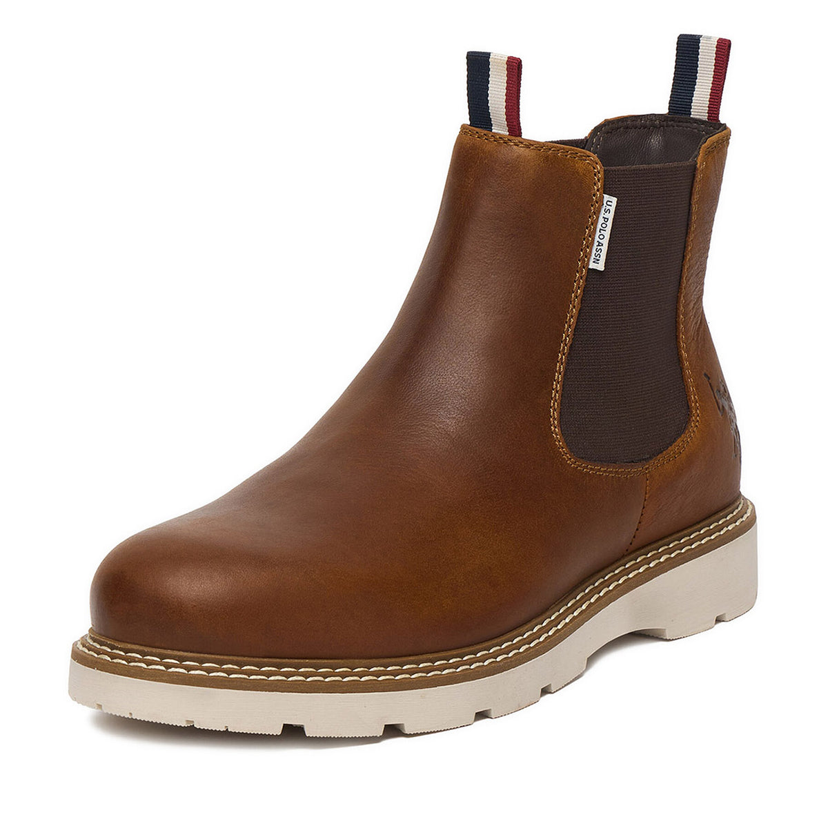 U.S. Polo Assn. Боти тип челси EO-PATRIZ002M/ELE1 Кафяв