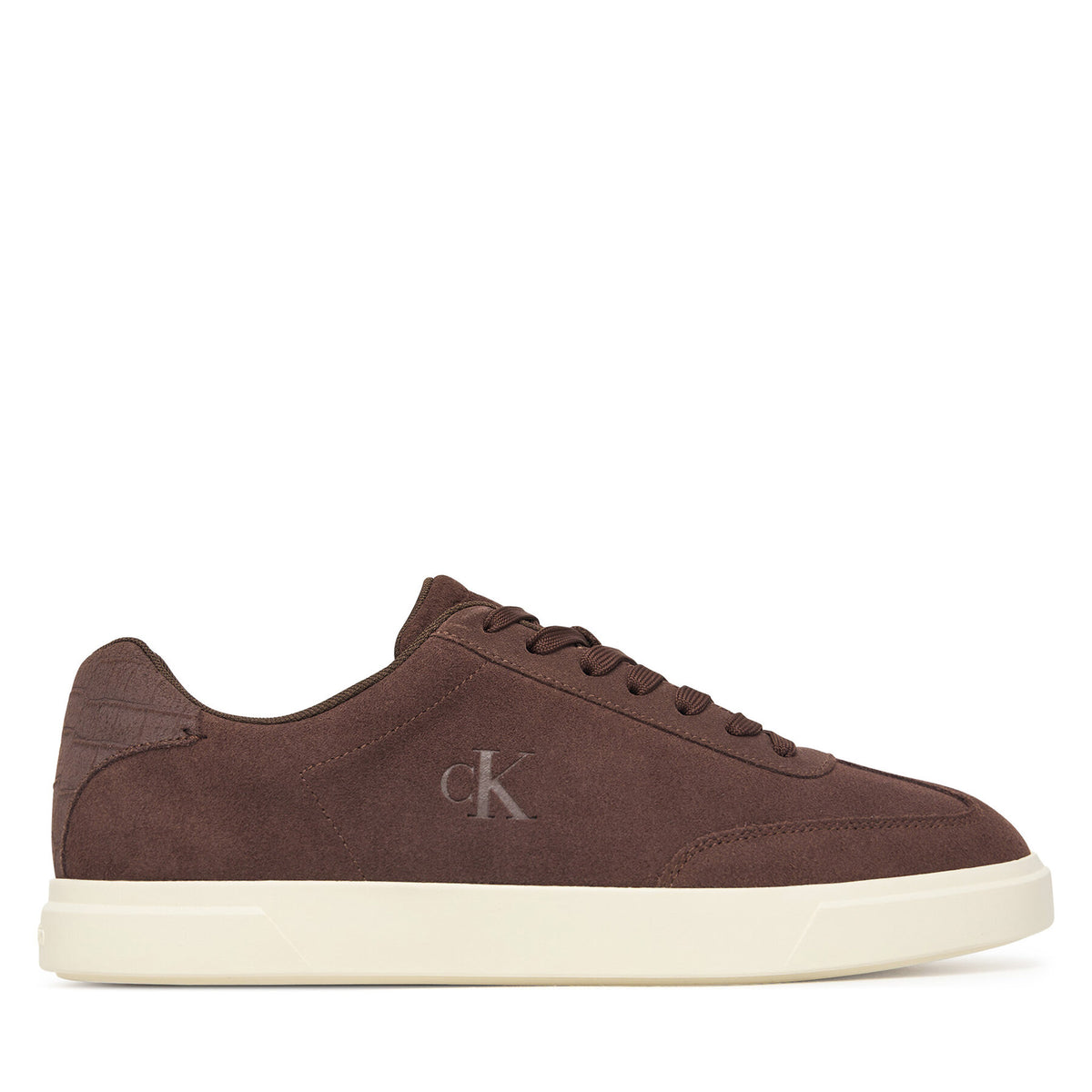 Calvin Klein Сникърси Low Prof Cupsole Laceup Croc Bt HM0HM02285 Кафяв