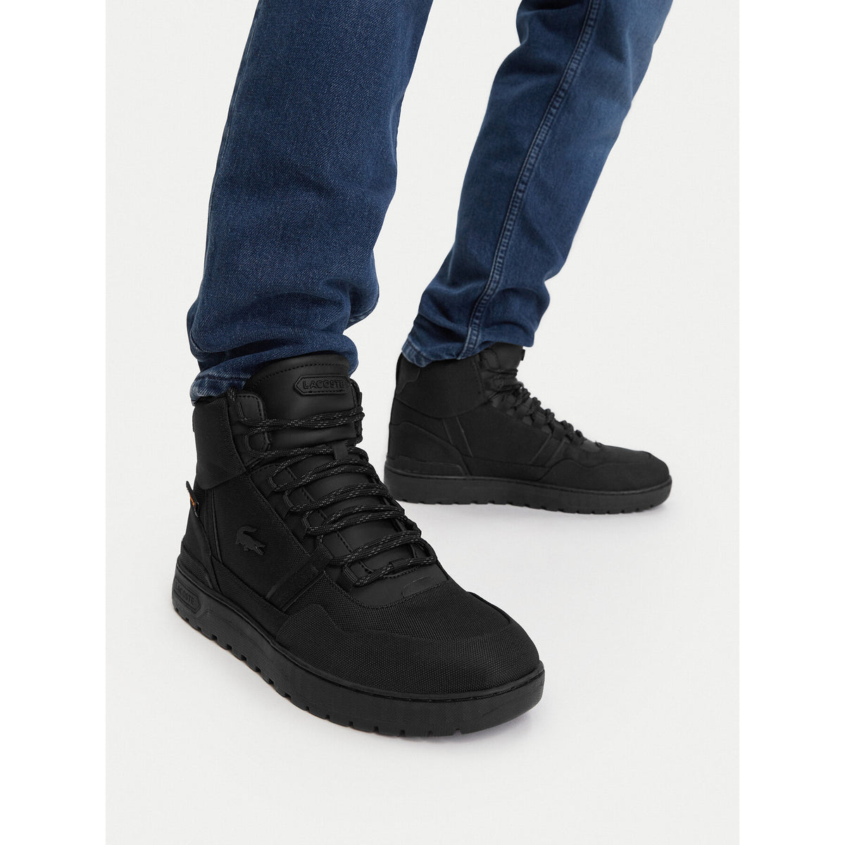 Lacoste Сникърси T-Clip Mid Trainers 7-48SMA0040 Черен