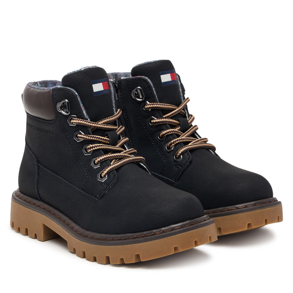 Tommy Hilfiger Зимни обувки T3X5-35280-0296A695 M Черен