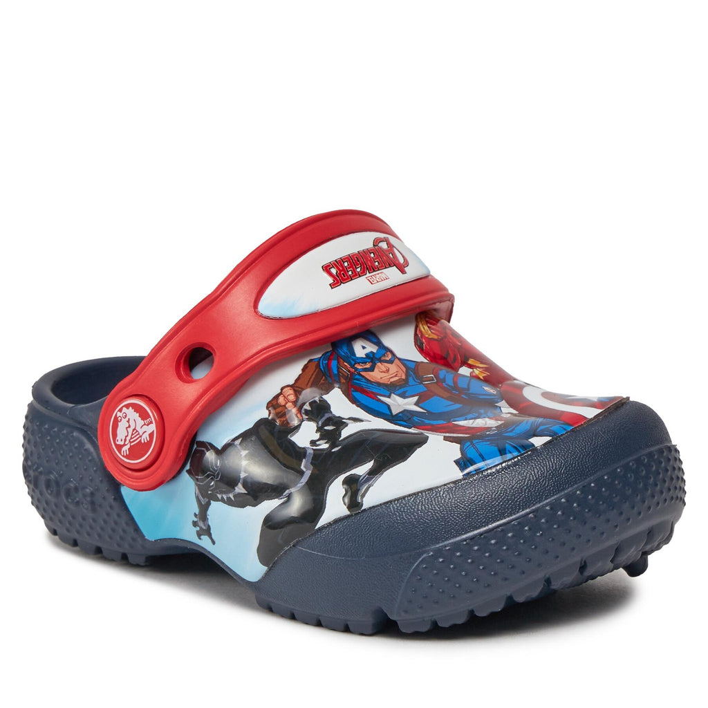 Crocs Чехли Fl Avengers Patch Clog T Clog 207068 Тъмносин