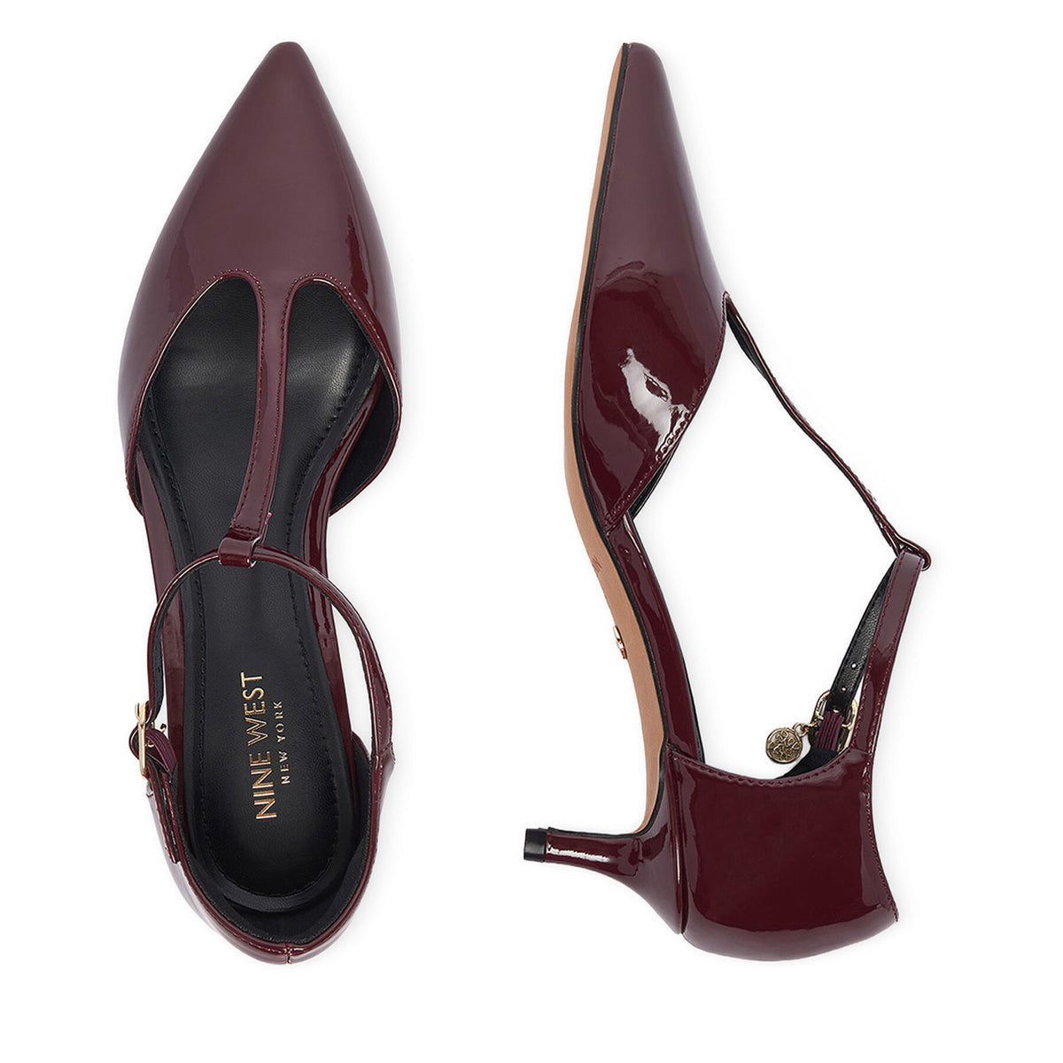 Nine West Обувки на ток CEO-CD25-123-2 Бордо
