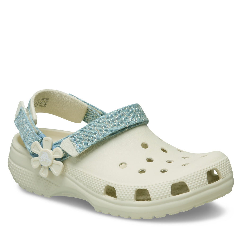 Crocs Чехли Clsc Dnm Flwr Adj BackstrapCgK 212511 Сив