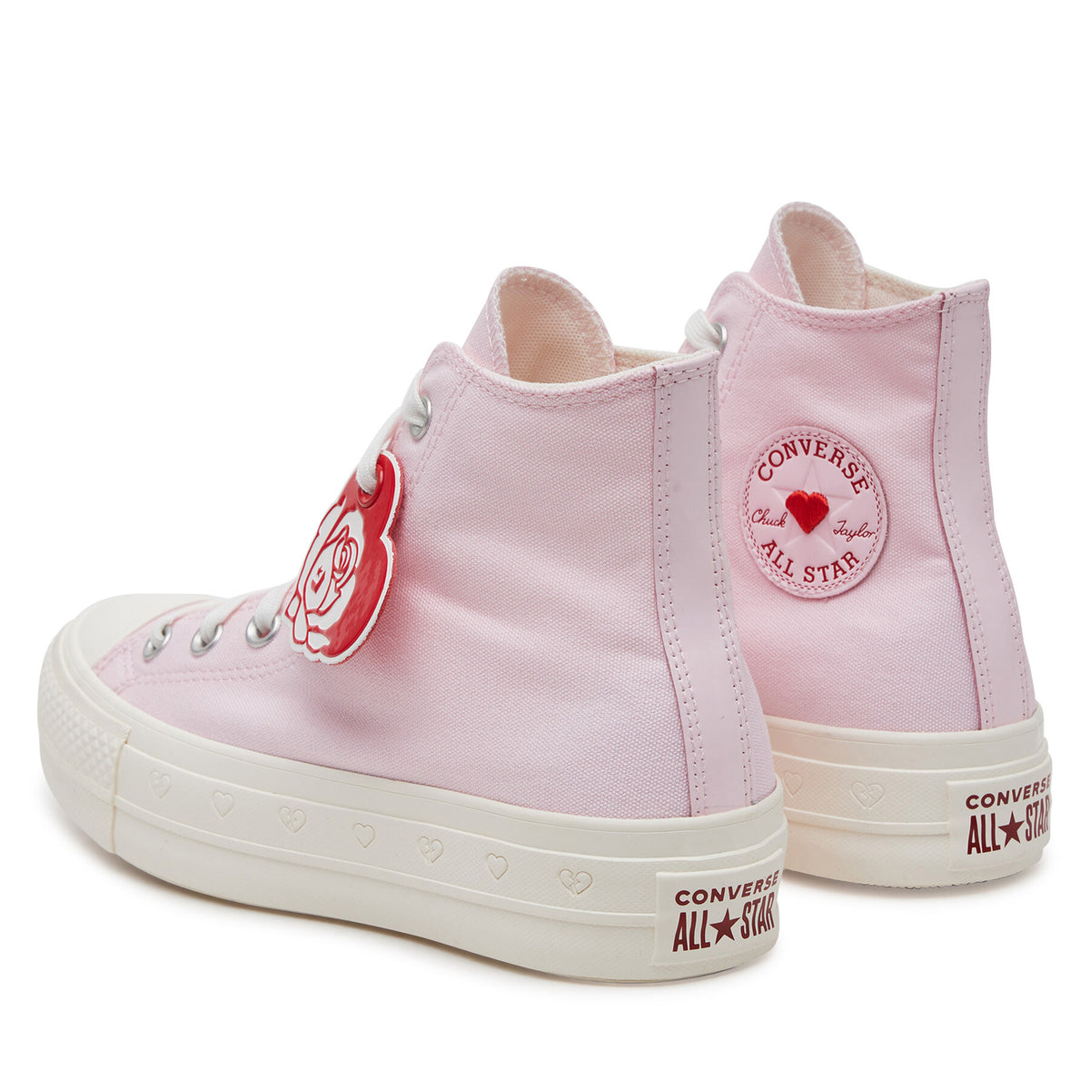 Converse Кецове Chuck Taylor All Star Lift Platform Hearts A13652C Розов