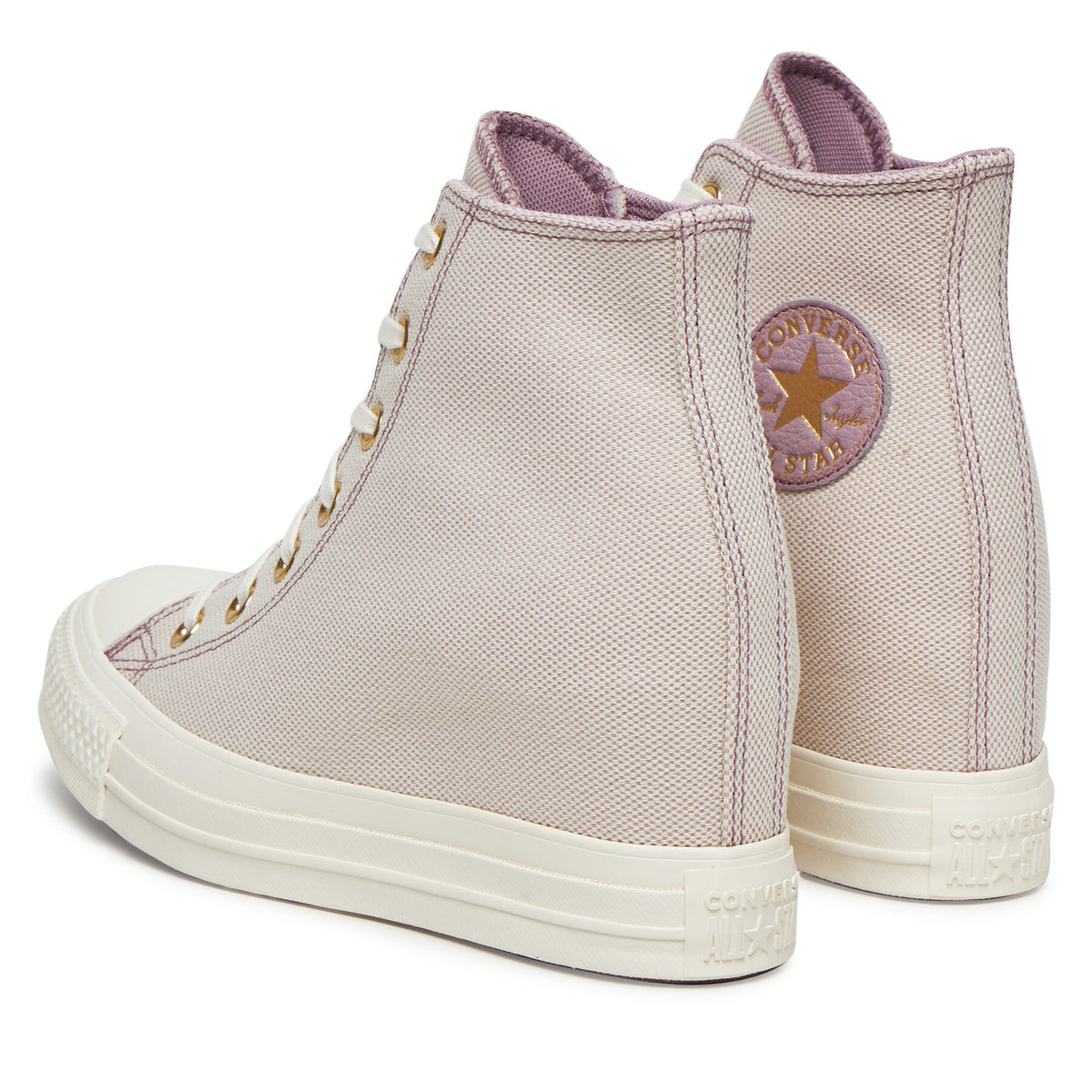 Converse Кецове Chuck Taylor All Star Wedge Platform Gold A12763C Розов