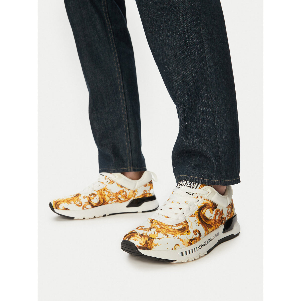 Versace Jeans Couture Сникърси 80YA3SA1 Бял