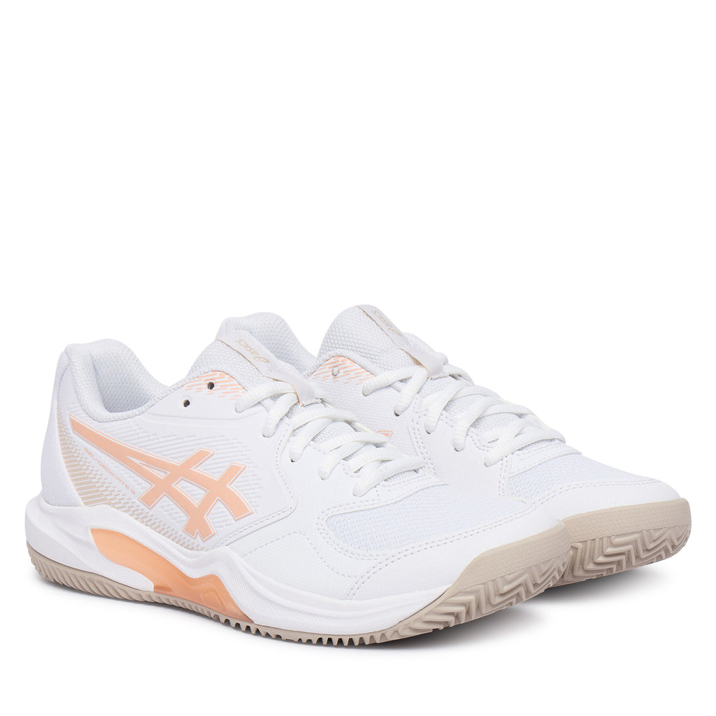 Asics Обувки за тенис Gel-Dedicate 9 Clay 1042A314 Бял
