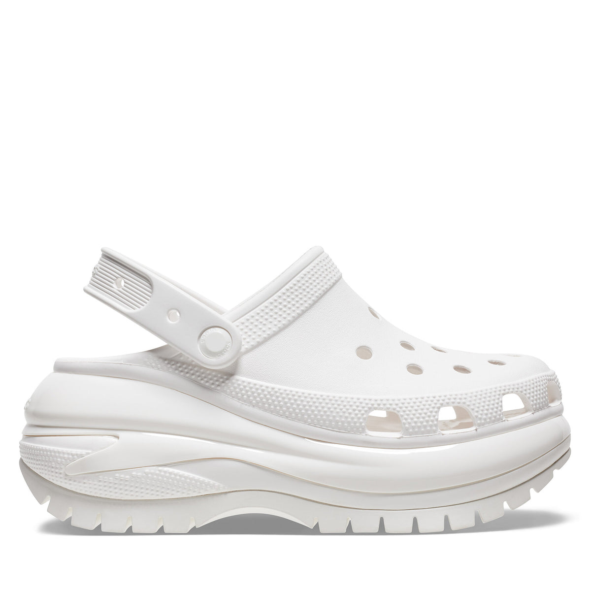 Crocs Чехли Classic Mega Crush Clog 207988 Бял