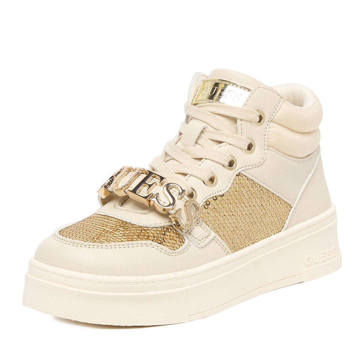 Guess Сникърси CEOWB-AVO-357-05 Екрю