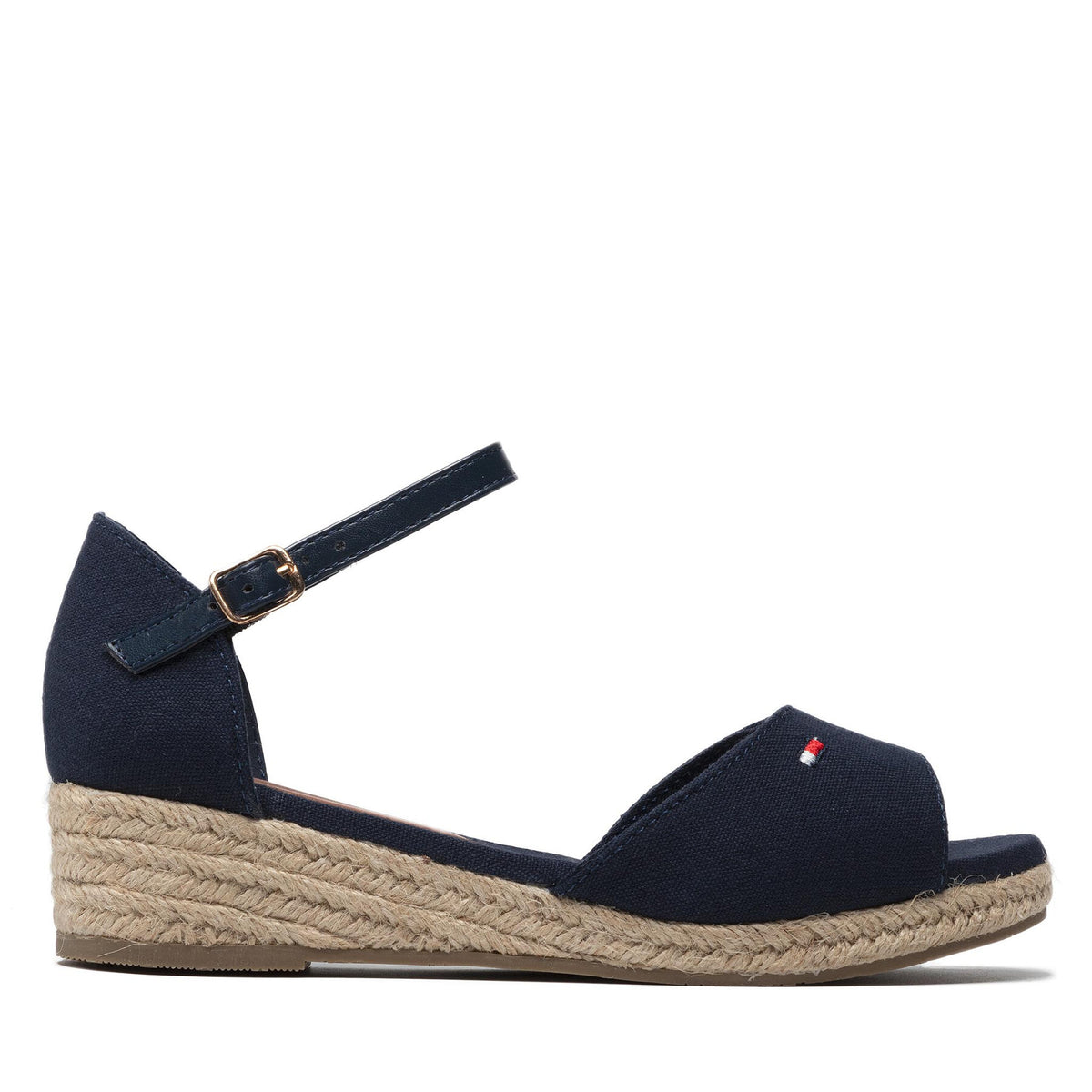 Tommy Hilfiger Еспадрили Rope Wedge Sandal T3A7-32185-0048 M Тъмносин