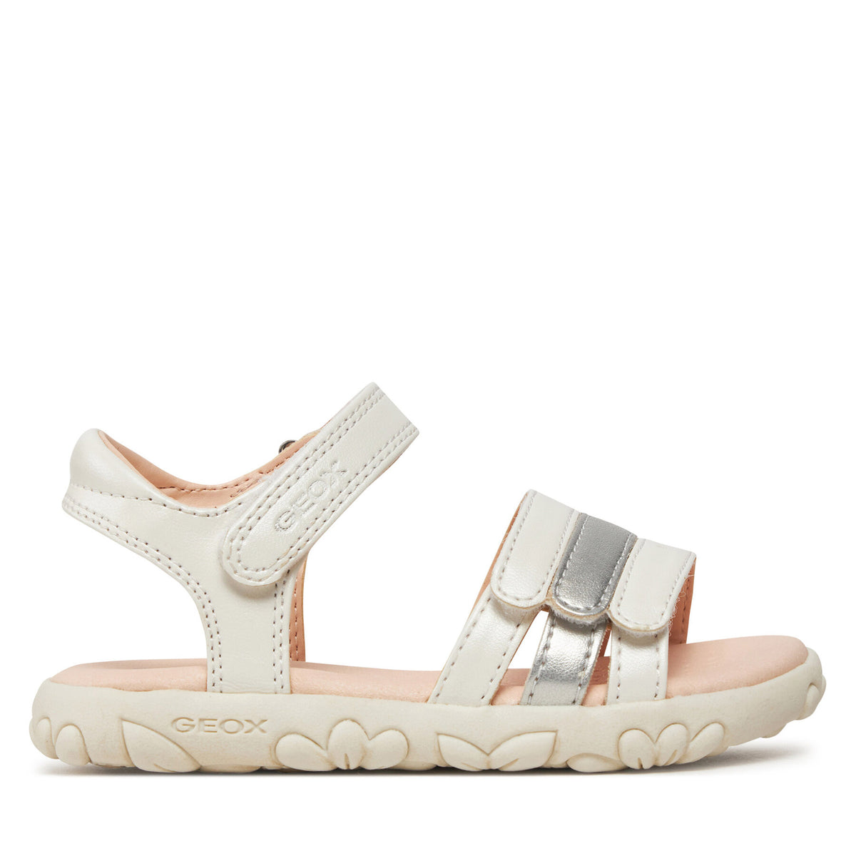 Geox Сандали J Sandal Haiti Girl J458ZD 000NF C0459 M Бял