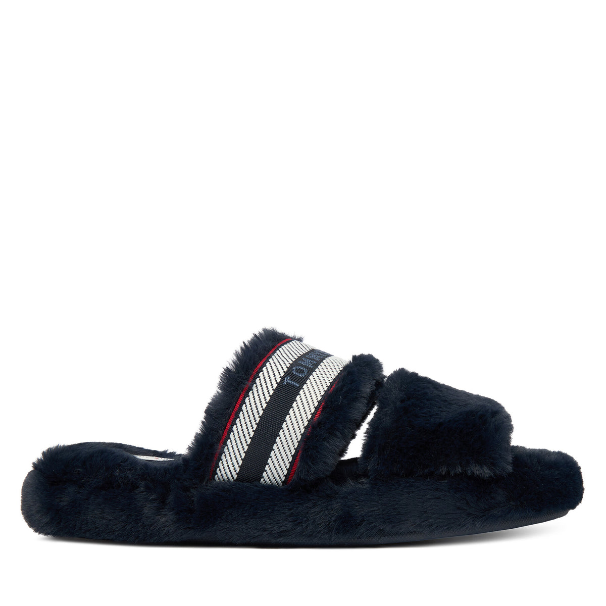 Tommy Hilfiger Пантофи Hilfiger Fur Slipper FW0FW08854 Тъмносин