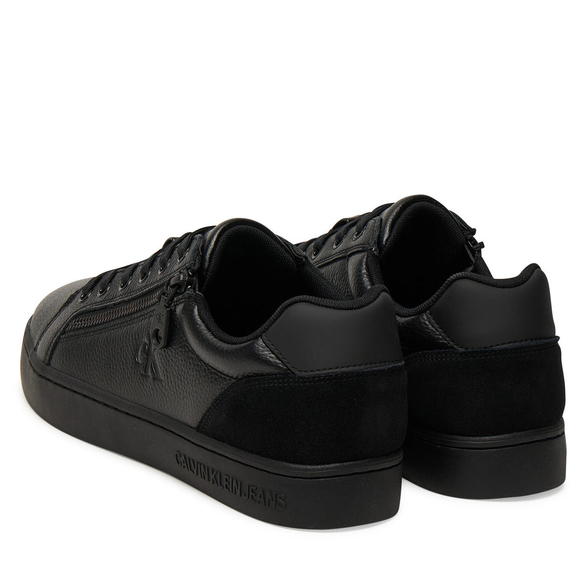 Calvin Klein Jeans Сникърси Classic Cupsole Zip Low In YM0YM01318 Черен