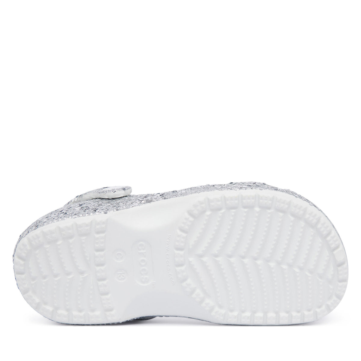 Crocs Чехли Classic Dazzle Glitter Clog K 213915 Сребрист