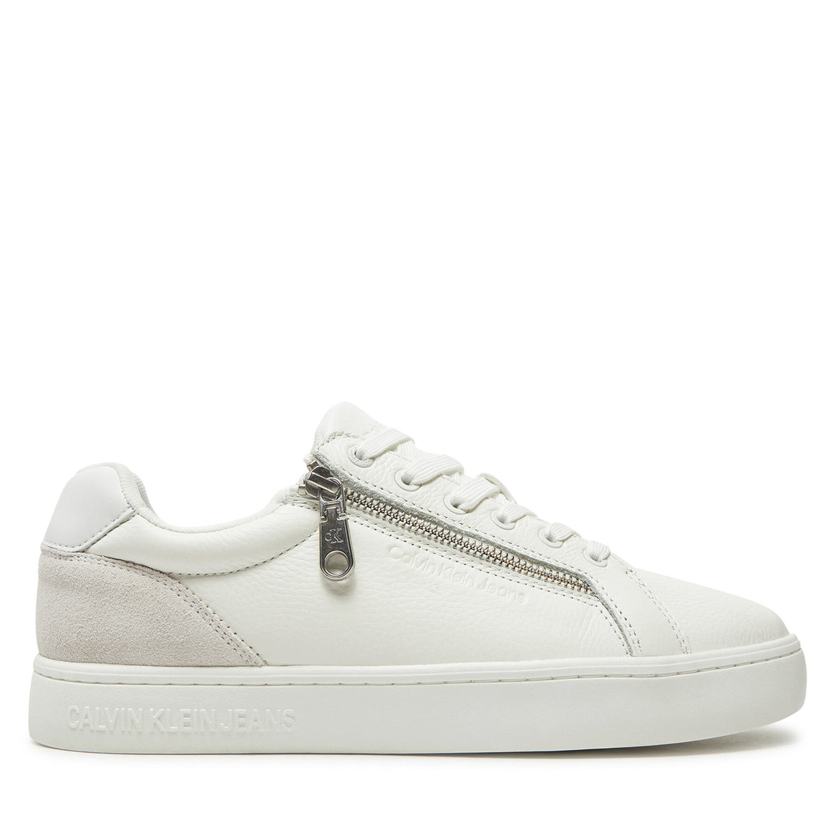Calvin Klein Jeans Сникърси Classic Cupsole Zip Low In YM0YM01254 Бял
