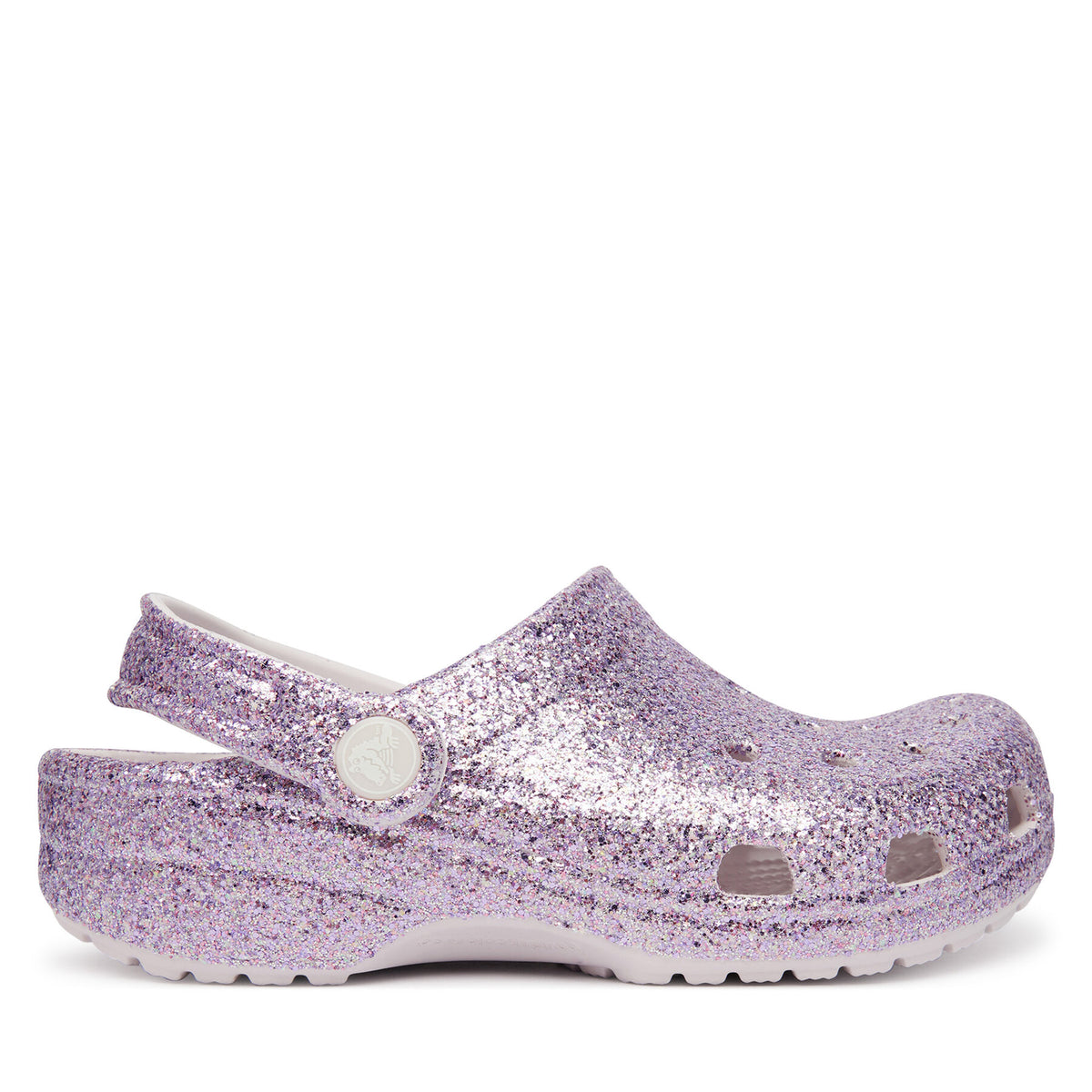 Crocs Чехли Classic Chunky Glitter Clog K 211939 Виолетов