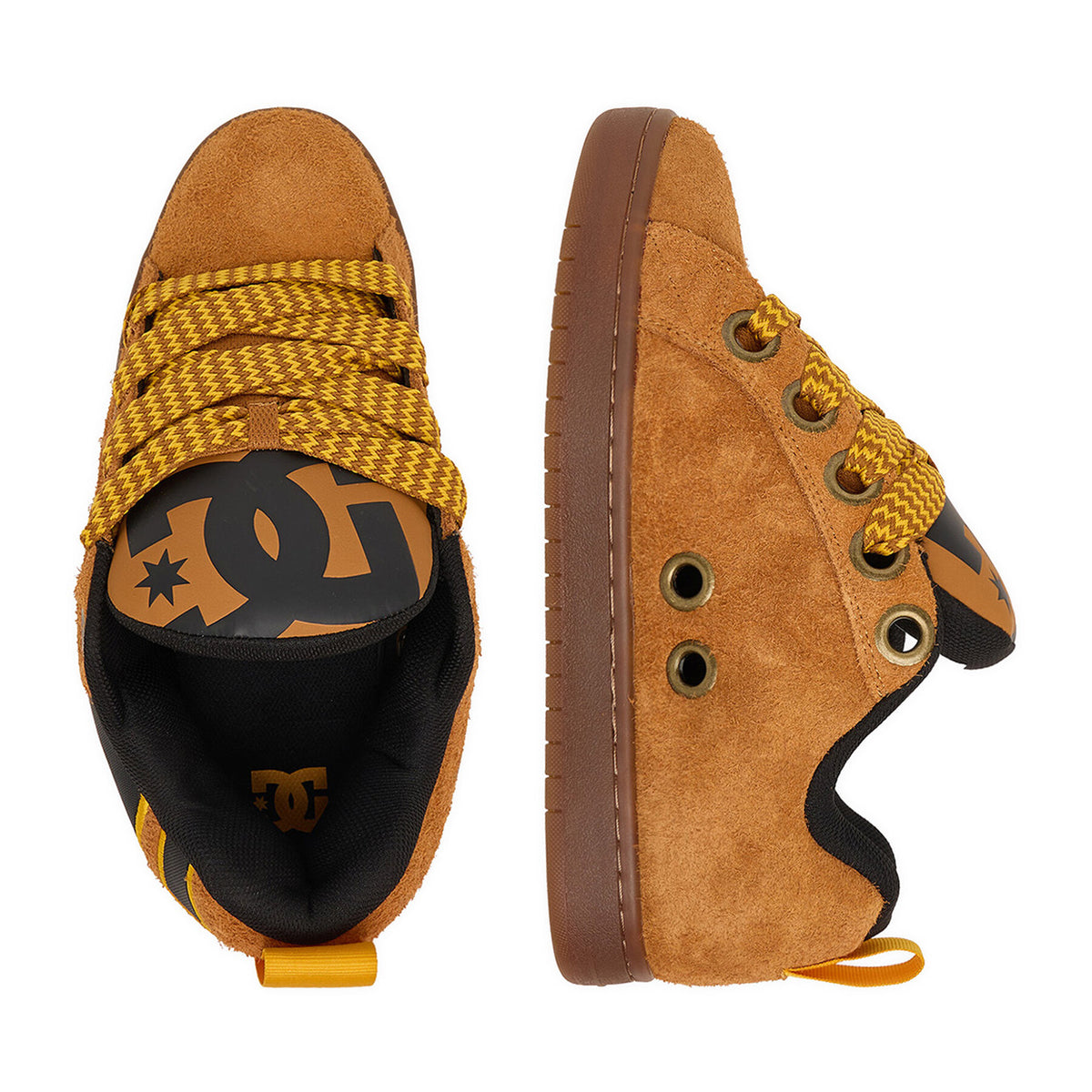 DC Shoes Сникърси EO-COURT GRAFFIK PUFF DC04304272 Кафяв