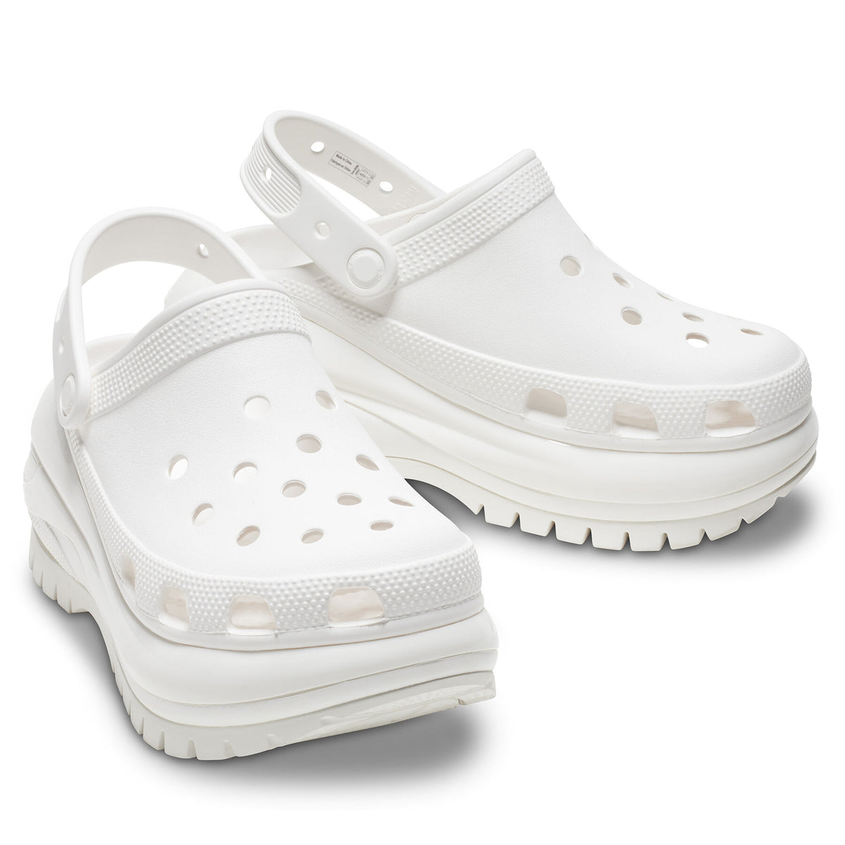 Crocs Чехли Classic Mega Crush Clog 207988 Бял