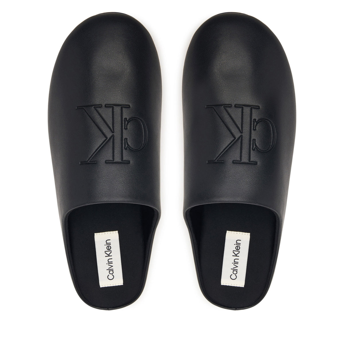 Calvin Klein Пантофи Home Slipper Mule Lth HM0HM02279 Черен