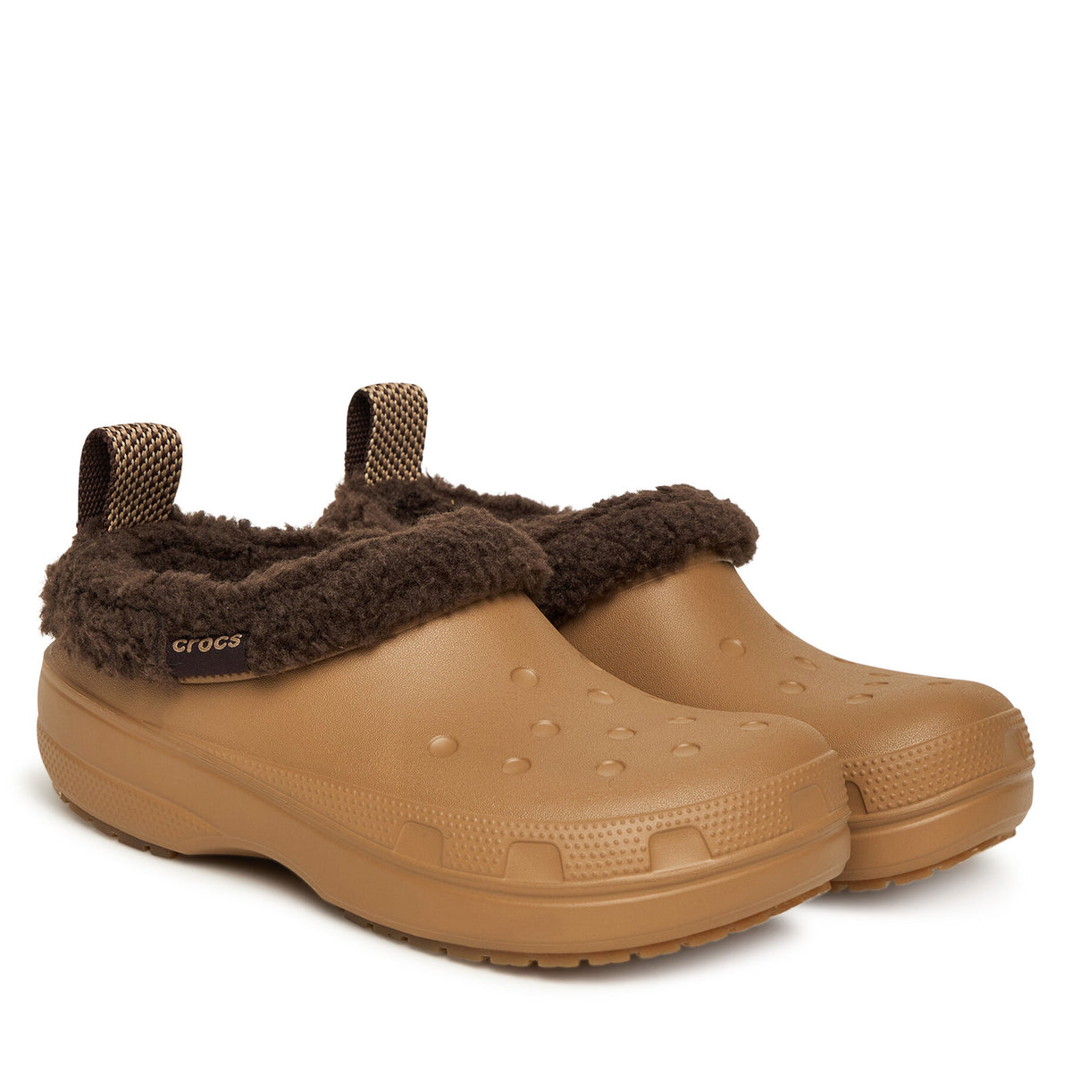 Crocs Чехли Classic Lined Shorty 211380 Кафяв