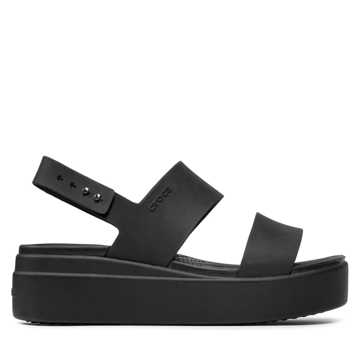 Crocs Сандали Brooklyn Low Wedge W 206453 Черен
