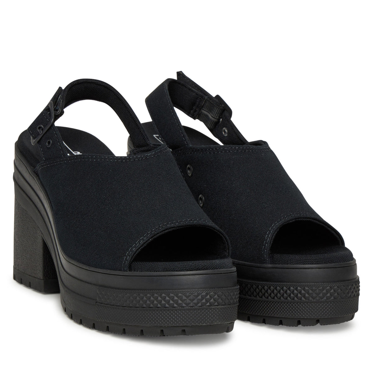 Converse Сандали Chuck 70 De Luxe Heel Sandal Platform A12567C Черен