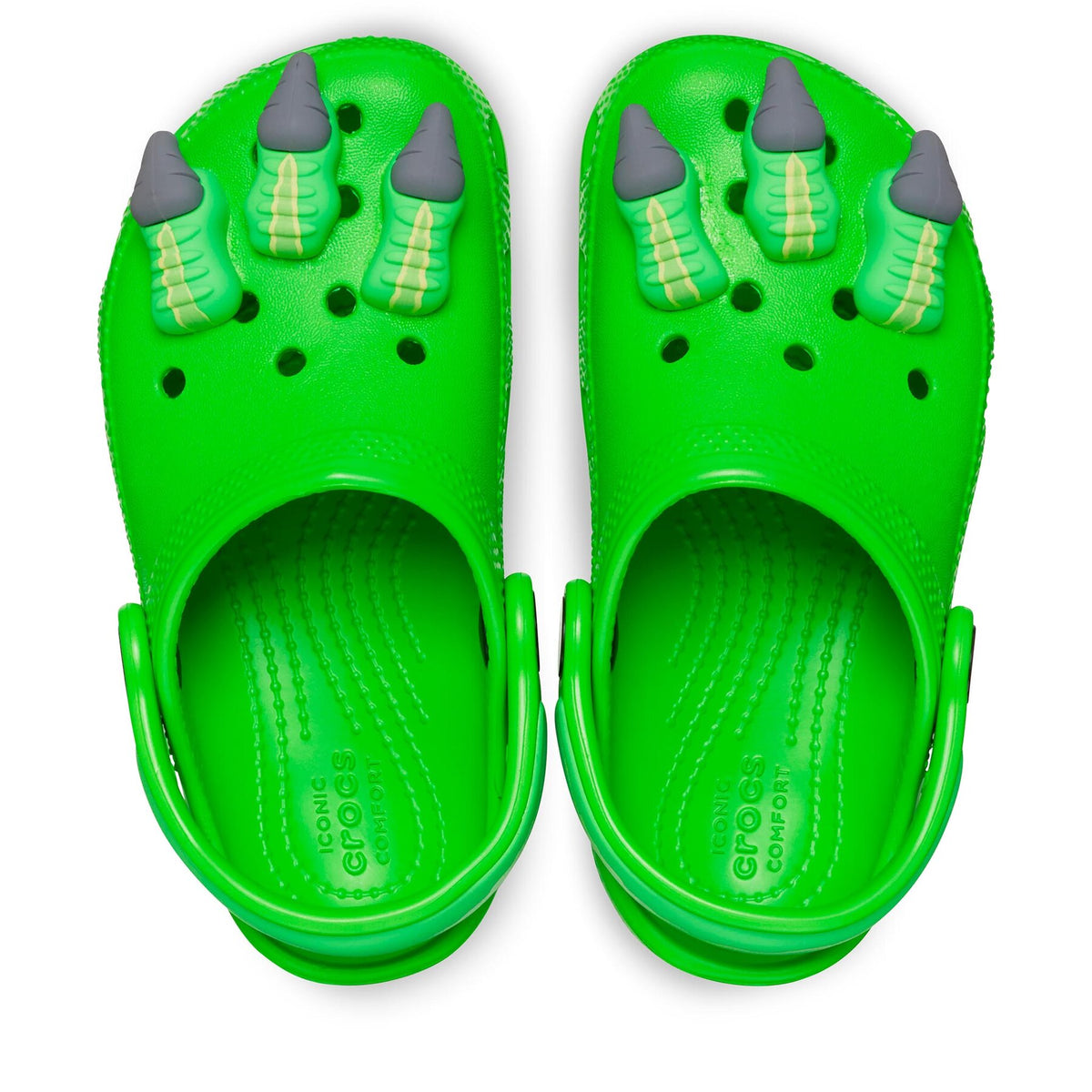 Crocs Чехли Classic Iam Dinosaur Clog T 209700 Зелен