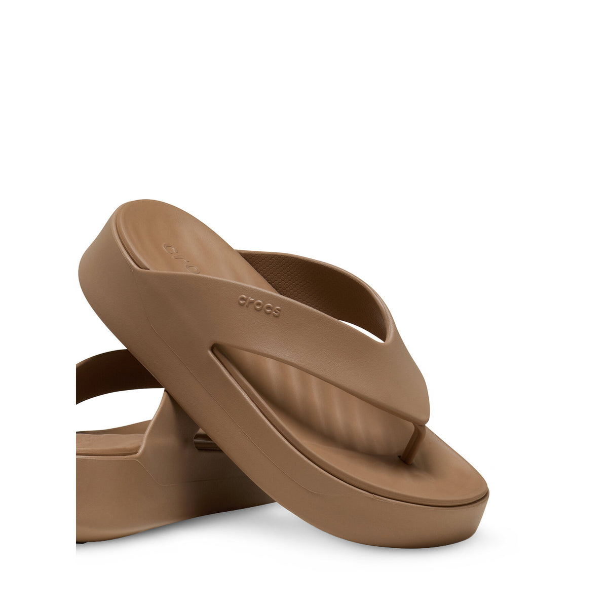 Crocs Джапанки Getaway Platform Flip 209410 Кафяв
