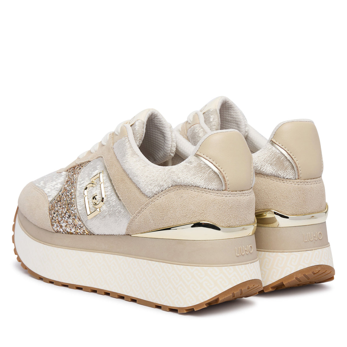 Liu Jo Сникърси Maxi Wonder Plus 02 BF6009 PX066 Бежов