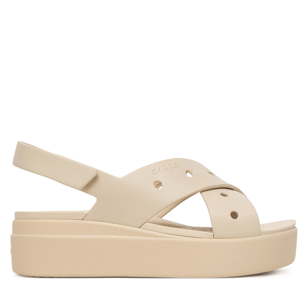 Crocs Сандали Brooklyn 4U Cross Strap Sandal 212254 Бежов
