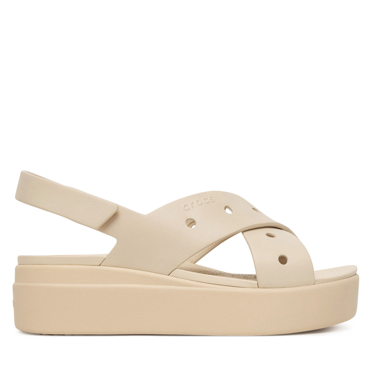Crocs Сандали Brooklyn 4U Cross Strap Sandal 212254 Бежов