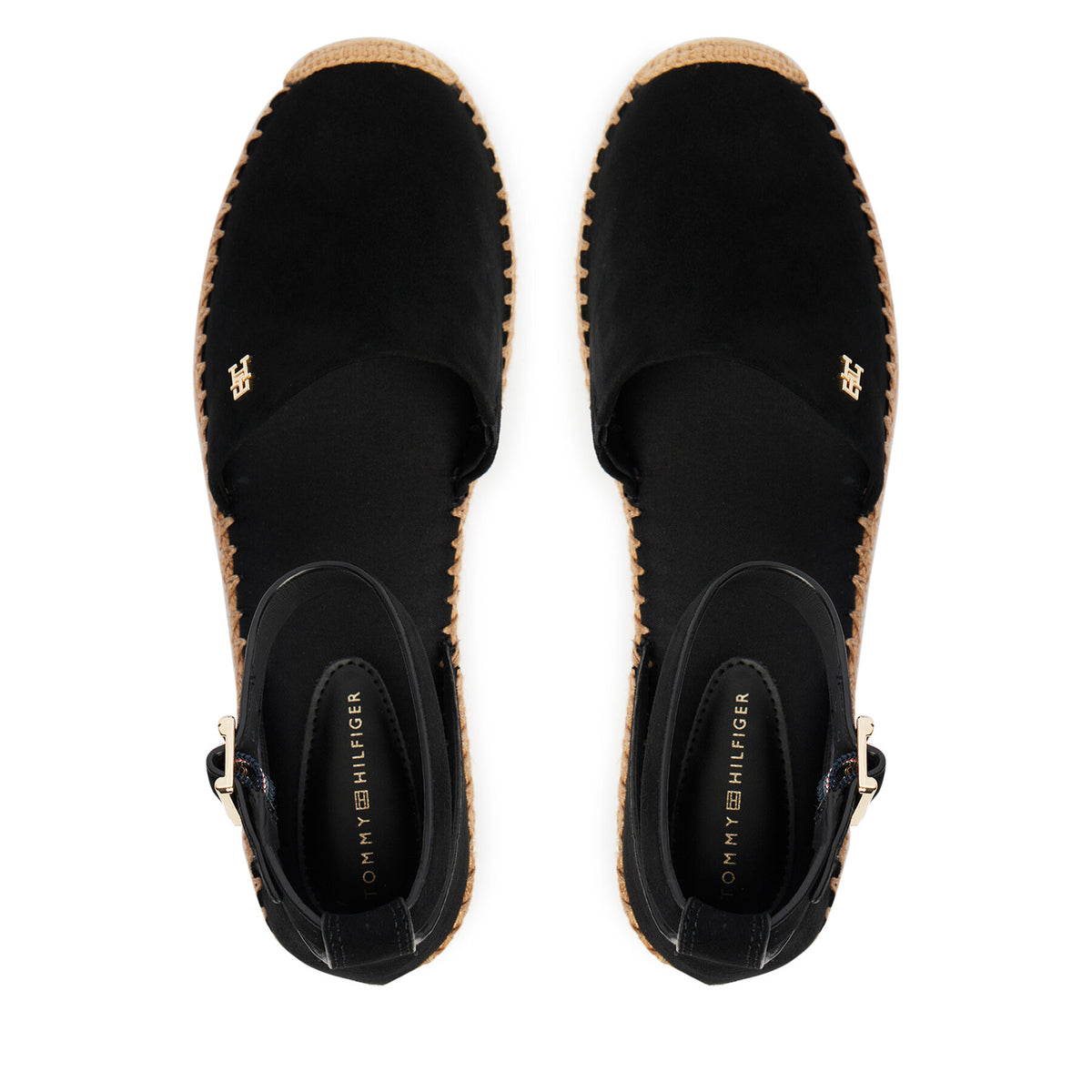 Tommy Hilfiger Еспадрили Th Platform Espad Suede Strap FW0FW09144 Черен