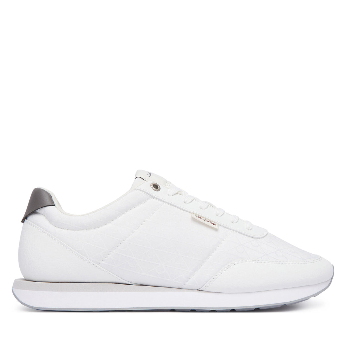 Calvin Klein Сникърси Retro Runner T Lth Aop Ny HM0HM02213 Бял