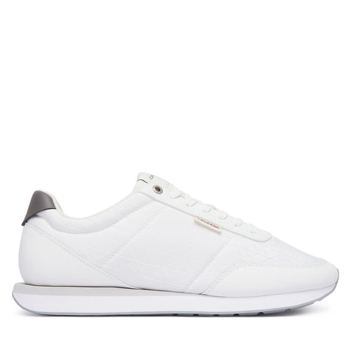 Calvin Klein Сникърси Retro Runner T Lth Aop Ny HM0HM02213 Бял